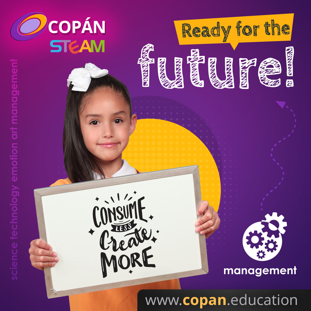 Alumna de Primaria Copán en laboratorio de emprendimiento — Ready for the Future, Campus Lomas Verdes